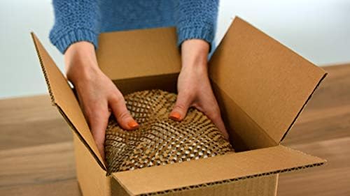 Ranpak Ready Roll Natural Packing Paper 30 ft x 14 in | Honeycomp Wrapping Paper | Sustainable, Environmentally Friendly, 100% Paper Made in The USA