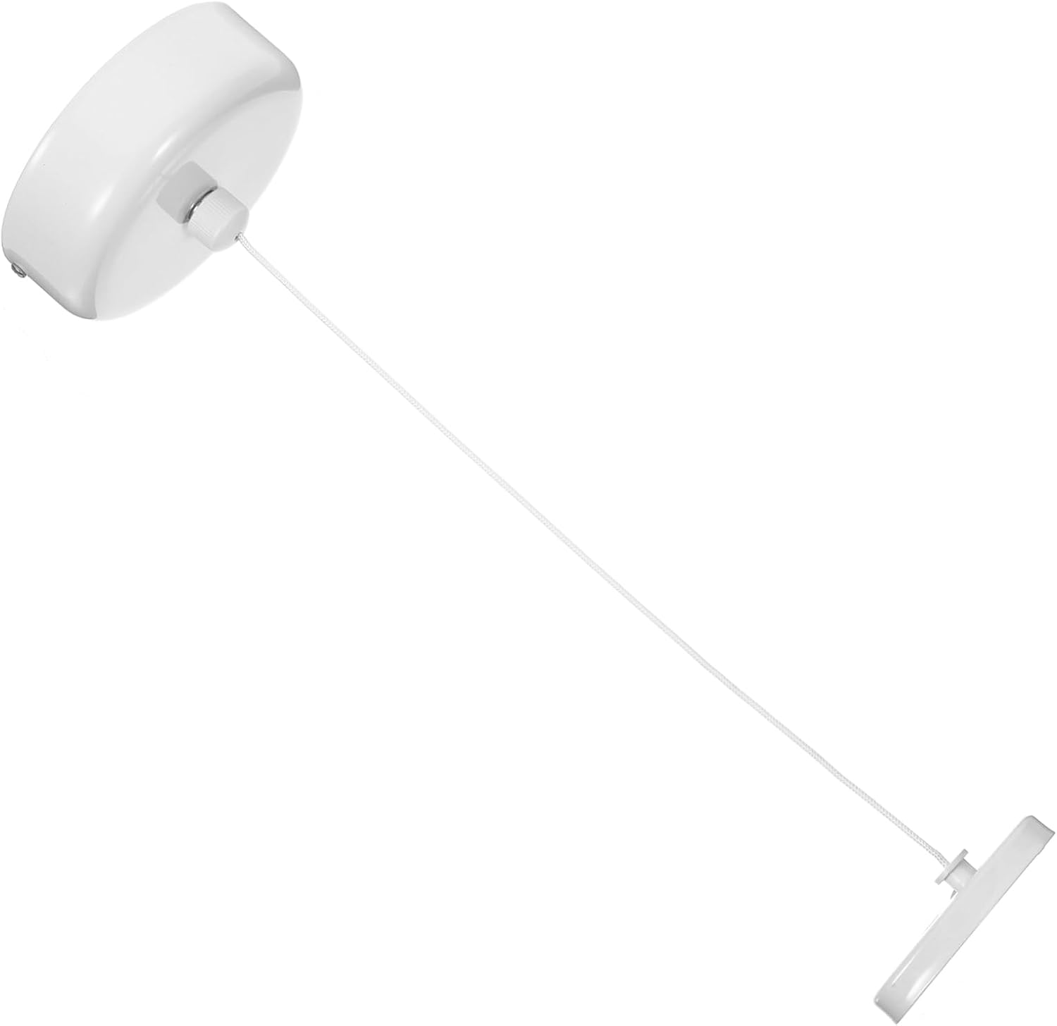 ULTECHNOVO Retractable Clothesline Windproof Non-Slip Stainless Steel Base White Indoor Outdoor Laundry Drying Rack
