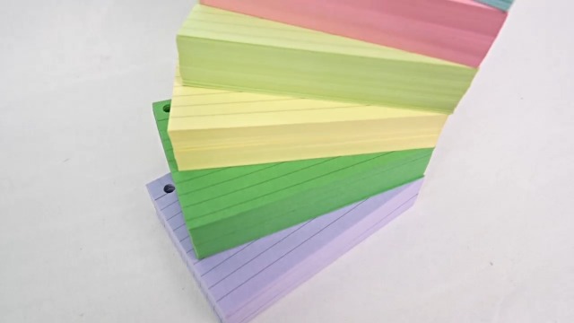 Ztowoto 300 Fiches De Révision Avec 6 Anneaux - Cartes Flash Lignées Couverture Kraft 12.8x7.8cm - 6 Couleurs Pour Étudiants Et Organisation