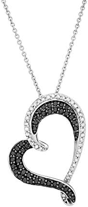 Timeless Love Sterling Silver Luxury Necklaces For Women (1/2 ct....