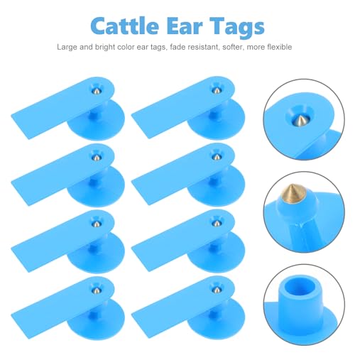 100 etiquetas de orelha de animal ID de ovelha etiquetas personalizadas de gado Pickelhaube etiqueta