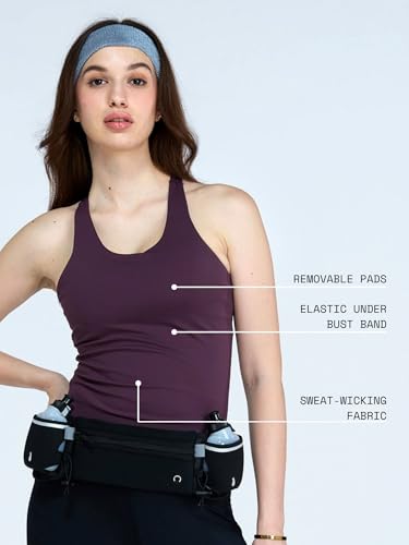 Image of CAVA Racerback Tank for Women | Built-in Bra, Racerback Design, Breathable Fabric, Stretchable Fit | Activewear for Yoga, Gym & Everyday