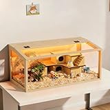 BingoPaw Cage Hamster en Bois, Habitats pour Rongeur Souris avec Fenêtre...