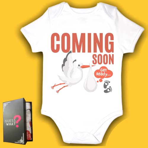 In A Gift Box, Baby Announcement Onesie For Grandparent, Grandma, New Dad, Pregnancy Reveal, Hello Daddy, Coming Soon, Newborn,Pregnant Surprise Ideas #TOP3