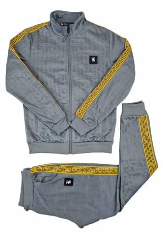 Survêtement Urban Designer homme ensemble streetwear jacquard noir et blanc