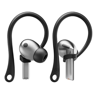 elago Ganchos de ouvido projetados para fones de ouvido Samsung Galaxy Buds 3 e Galaxy Buds 3 Pro, antiderrapante, design ergonômico, ajuste confortável (preto)