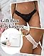 comeondear Höschen Damen Erotisch Slips Sexy Unterwäsche für Frauen Spitze String Tanga Set Thong Seamless Hipster Unterhose Stretch Atmungsaktiv Panties Reizwäsche Für Sie(Weiß+Schwarz,M-L)