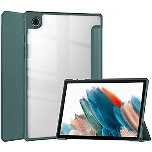 Housse tablette transparente vert foncé anti-rayures et légère