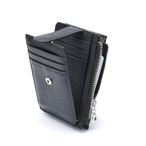 Slim Wallet for Women Thin Womens Card Holder RFID Blocking Genuine Leather Small Wallets