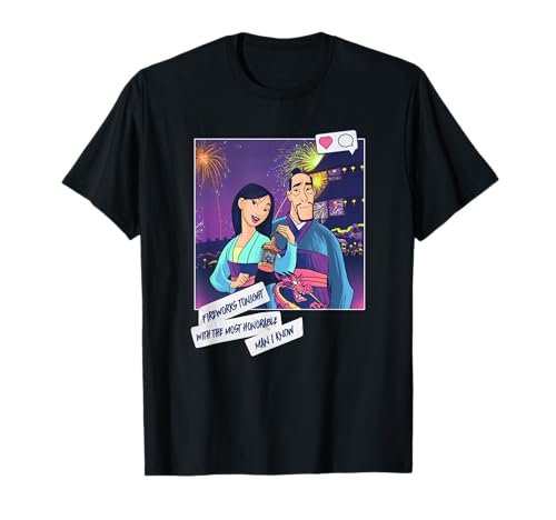 T-shirt Mulan affiche feu d'artifice pour raviver vos souvenirs d'enfance
