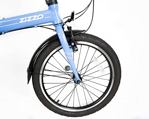 Image of ZiZZO Via 20 inch Folding Bike-Lightweight Aluminum Frame Genuine Shimano 7-Speed 26lb