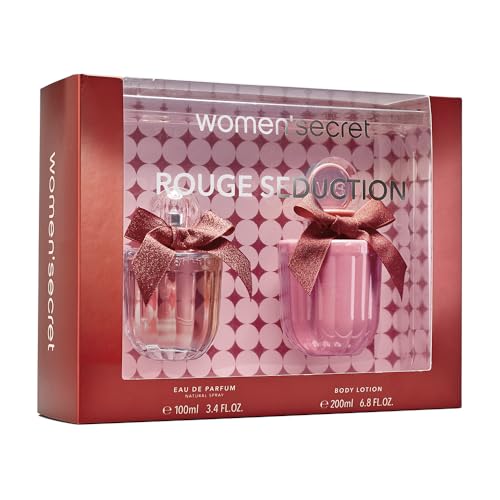 Women'secret Rouge Seduction Estuche Regalo Perfumes de Mujer Pack de 2 Piezas Eau de Parfum 100ml con Vaporizador y Body Lotion 200ml Set Fragancia Chipre y Afrutada Colonia Mujer Women'secret Rouge Seduction Estuche Regalo Perfumes de Mujer Pack de 2 Piezas Eau de Parfum 100ml con Vaporizador y Body Lotion 200ml Set Fragancia Chipre y Afrutada Colonia Mujer