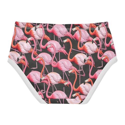 Little Girl Underwear Toddler Panties Kids Undies Flamingo Soft Cotton Briefs 2T-8Y2