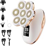Razor électrique pour les femmes, BestMal 7D Bikini Trimmer 5 en 1 Rasoir électrique pour les femmes Rasoirs visage humide/séché pour visage nez sourcils bras jambes aisselles zone pubique analgésique érection des cheveux visage pour les femme