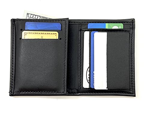 Perfect Fit Shield Wallets NYPD Detective Style Hidden Badge Wallet Leather Black (Cutout PF225)2