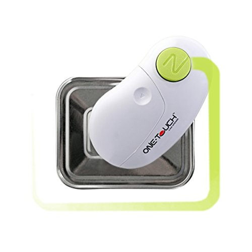 Ouvre-Boîte Électrique ONE TOUCH KC08 - Mains Libres, Sécurisé, Piles AA, Blanc