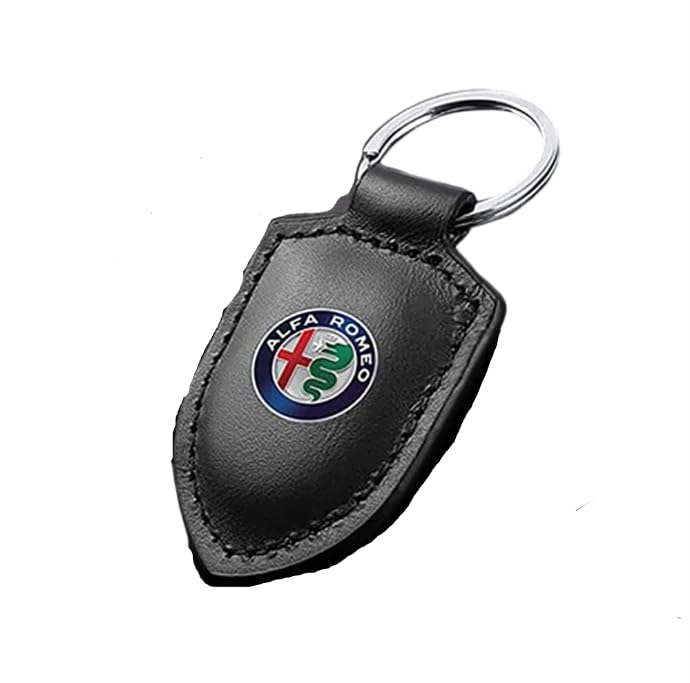 XWMRBD Llavero de Coche para Alfa Romeo Alfetta Stelvio Giulia 164 155 145 146 156 166 147 159, Reemplazo de Llavero de Coche con Logo, Hombre y Mujer Accesorios Personalizado, Regalos Familiares