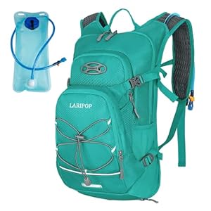 Hydration Backpack 18L with Water Bladder 2L Hiking Water Backpack Women Men Lightweight Hydration Pack for Cycling