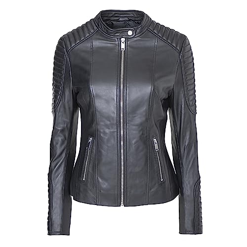 BLUE WELLFORD Chaqueta De Cuero Caterina Mujer, Negro , S