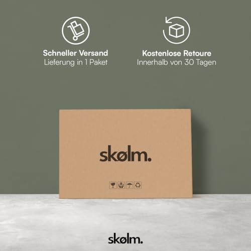 skølm Mjölnir Couchtisch oval – Wohnzimmertisch aus Eiche Massivholz – Sofatisch mit 2 Ablagen – kleiner Beistelltisch Natur geölt – Holztisch Wohnzimmer mit Stauraum – Coffee Tablen 70x110 cm – Bild 8