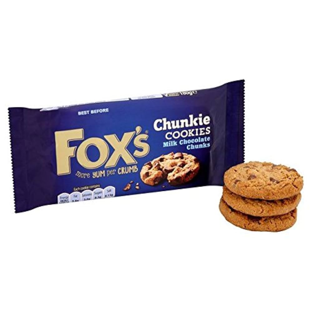 FOXEY - チョコミルク！ Amazon.co.jp: Foxs Milk Chocolate Chocolatey Biscuits 130g