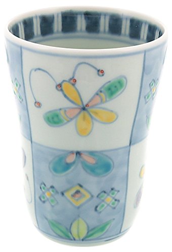 波佐見焼 林九郎窯 夢路 フリーカップ 間取蝶 009410C216