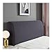 NIUFGC Kopfteil Hussen, Stretch Bett Kopfteil Husse Dicker Bequemer Stoff, Einfarbig Staubhülle Kopfbedeckungen Für Die Kopfteildekoration Aus Leder Und Holz (Color : Gray, Size : 140-170cm)