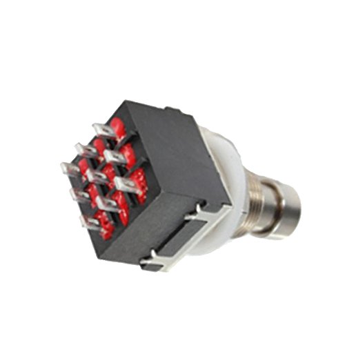 ESUPPORT 3PDT 9 Pins Box Stomp Guitar Effect Pedal Foot Switch True Bypass Metal Pack of 10 - Thumbnail 5