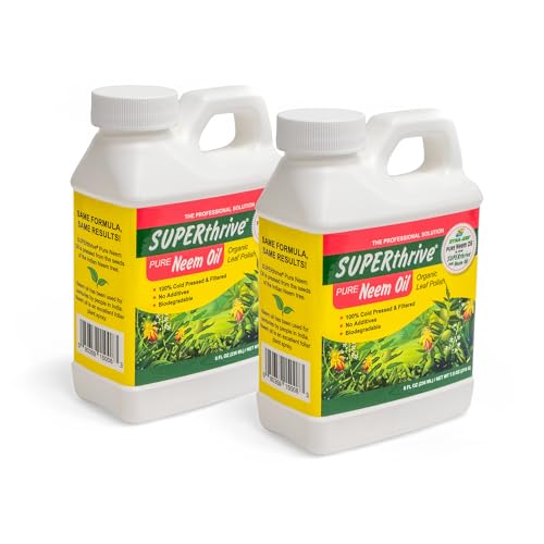 Image of SUPERthrive Organic Pure Neem Oil, Cold-Pressed, Concentrate, 8 oz, 2-Pack