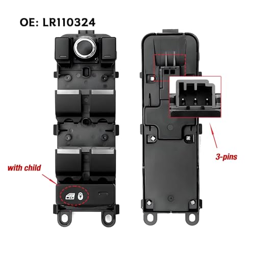 Interrupteur de Vitre Finition Premium LR110324 Commande Conducteur - 3