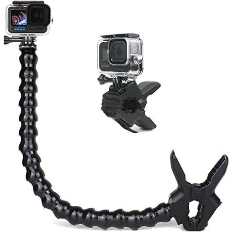 FitStill Jaws Flex Klemmhalterung mit verstellbarem Schild für GoPro Hero 10 Hero 9 Hero 8 Hero 7 Hero 6 Hero 5 Hero 4 Session Hero 3+ Hero 3 GoPro Action-Kameras Cover