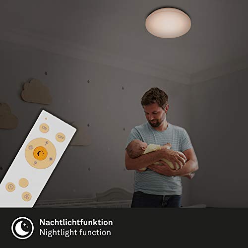 Panneau LED dimmable rond Ø30cm avec télécommande Briloner