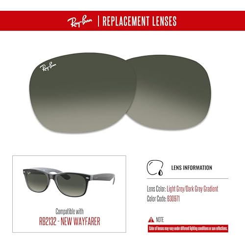 NEW RB2132 New Wayfarer Replacement Lenses For Men For Women+BUNDLE with ACCESSORY EYEWEAR KIT3