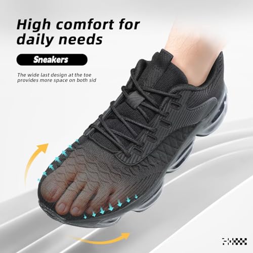 Mens Running Shoes Air Low Top Comfort Walking Lace Up Sneakers Breathable Fashion Tennis Sport Gym Fitness Cross Trainers3