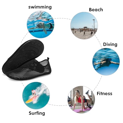 Image of Spesoul Womens Mens Water Shoes Quick Dry Beach Swim Shoes Barefoot Aqua Socks Outdoor Sand Socks for Pool River Diving