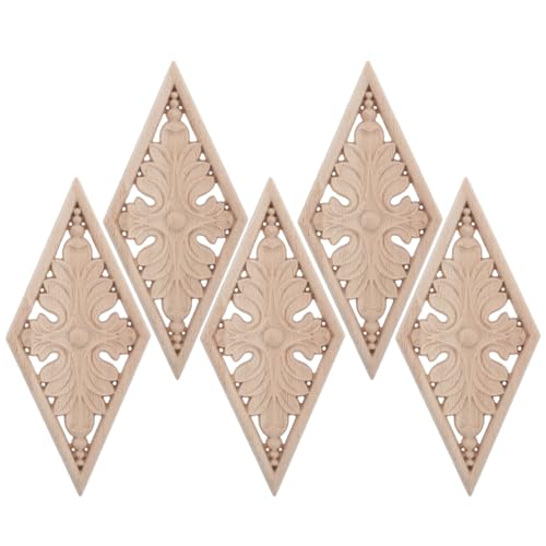 Materiale in legno massello: realizzate in legno, queste applique in legno intagliato offrono modanature e strisce intarsiate in legno naturale, aggiungendo autenticità e fascino senza tempo al tuo spazio, applique per mobili, finiture decorative in legno