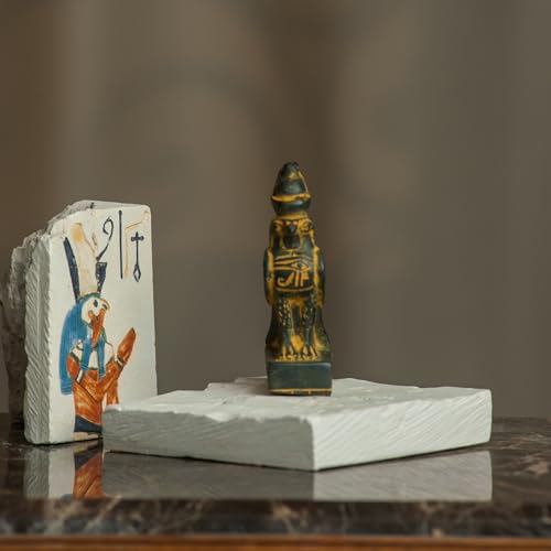 Figura decorativa estatua Horus 4 pulgadas miniatura 6