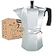 6 Cup Moka Pot (Mocha Pot) - Stovetop Espresso Maker - The Perfect Stove Top Italian Coffee Maker - Sisitano