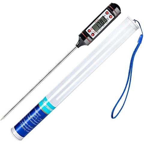 PKGE Digital Meat Thermometer with Instant Read Cover