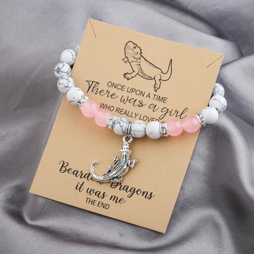 MAOFAED Bearded Dragon Gift Bearded Dragon Bracelet,Lizard Gift, Lizard Lover Gifts, Pet Lover Gifts, Pet Owner Present3