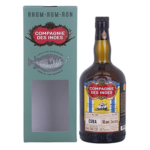 Compagnie des Indes Cuba Single Cask Rum 10 ans Cask Strength 58,7% Volume 0,7l in Geschenkbox Rum