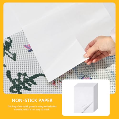 Papel protector para dibujo de gemas blanco resistente para pintura de diamantes 7