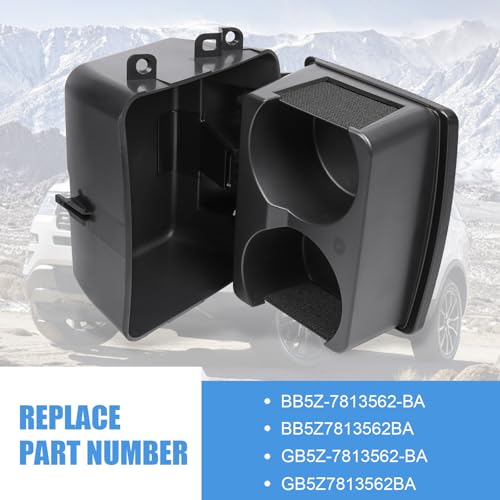 Portavasos trasero compatible Ford Explorer 2011-2019 miniatura 2