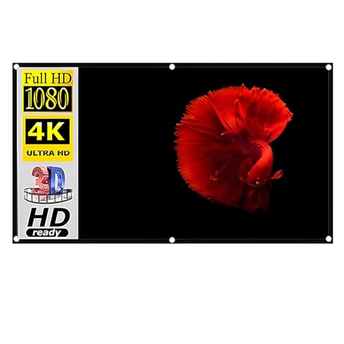 Pantalla de proyección 84 pulgadas 16:9 HD doble cara lavable miniatura 1