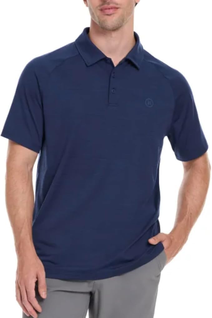 Men's Performance Polo Shirt (US, Alpha, X-Large, Regular, Regular, Blue)