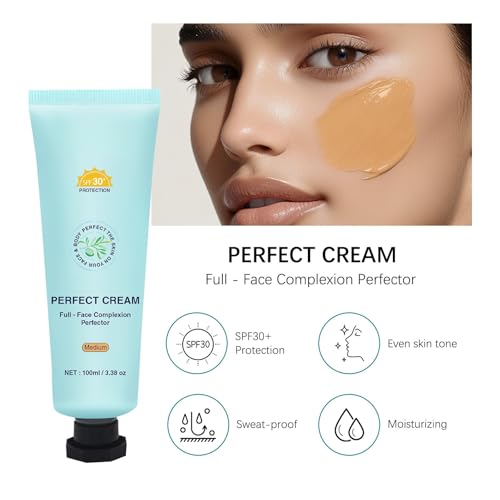 Fiorland Tinted Sunscreen for Face SPF30+ 100ml Each - Full - Face Complexion Perfector - Sweat - Proof & Moisturizing (Medium)