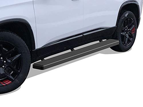 Estribos de acero inoxidable negro APS 6in compatibles con Chevy Traverse miniatura 4