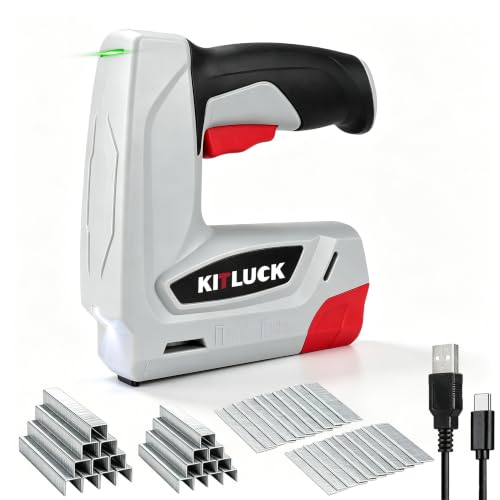 KITLUCK 2-in-1 Cordless Electric Staple & Brad Nailer