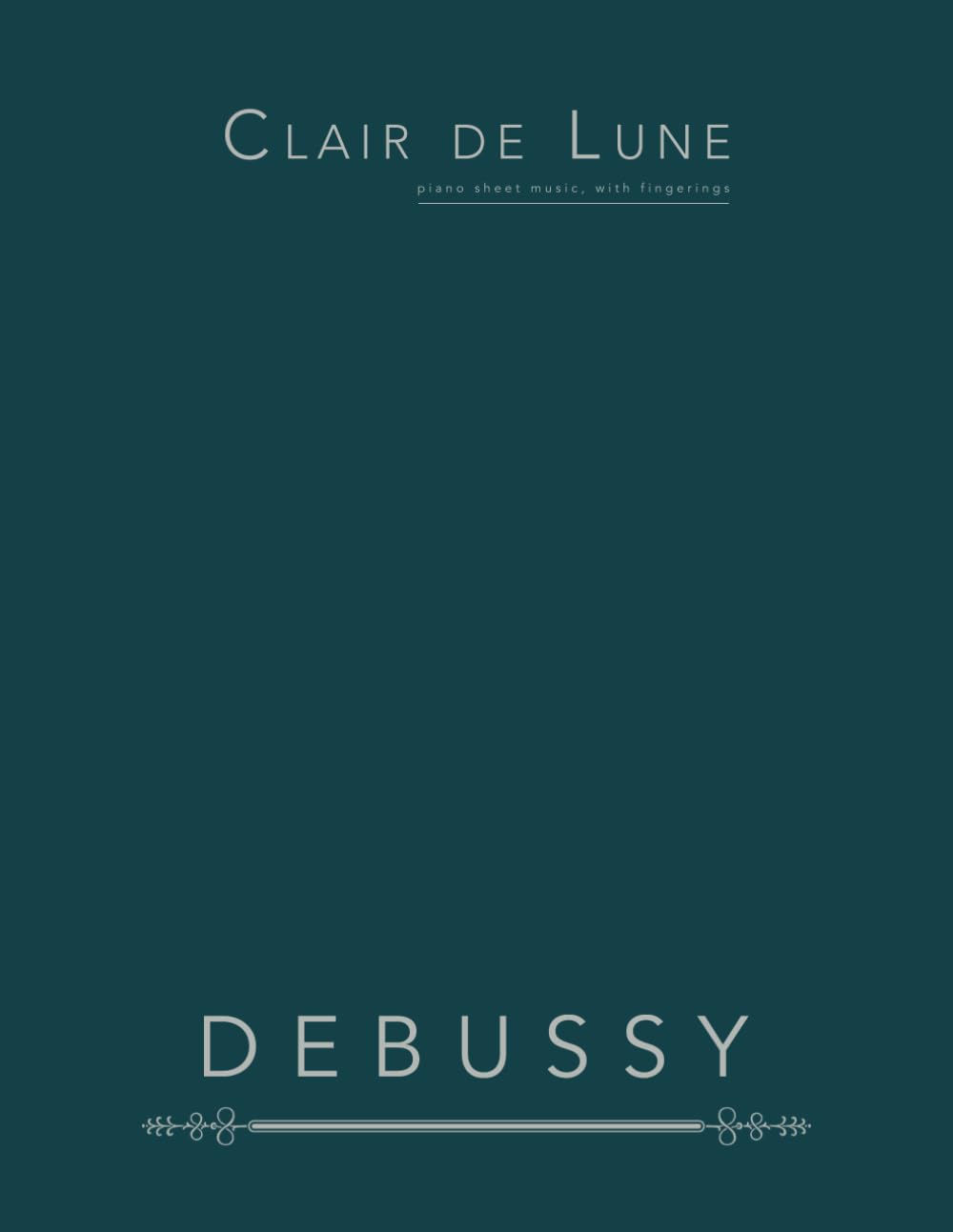 Clair de Lune: piano sheet music, with fingerings