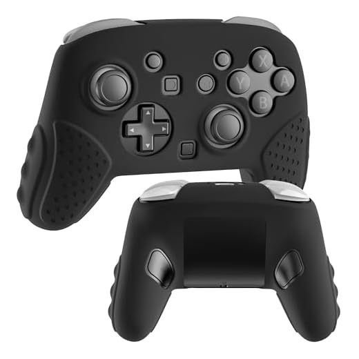 FANPL Silicone Case for Nintendo Switch 2 Pro Controller, Soft Full Protective Cover for Switch 2 Pro, Comfortable Ergonomic Grip Design (Black)